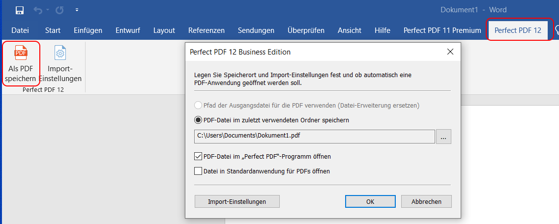 Integration ins MS Office