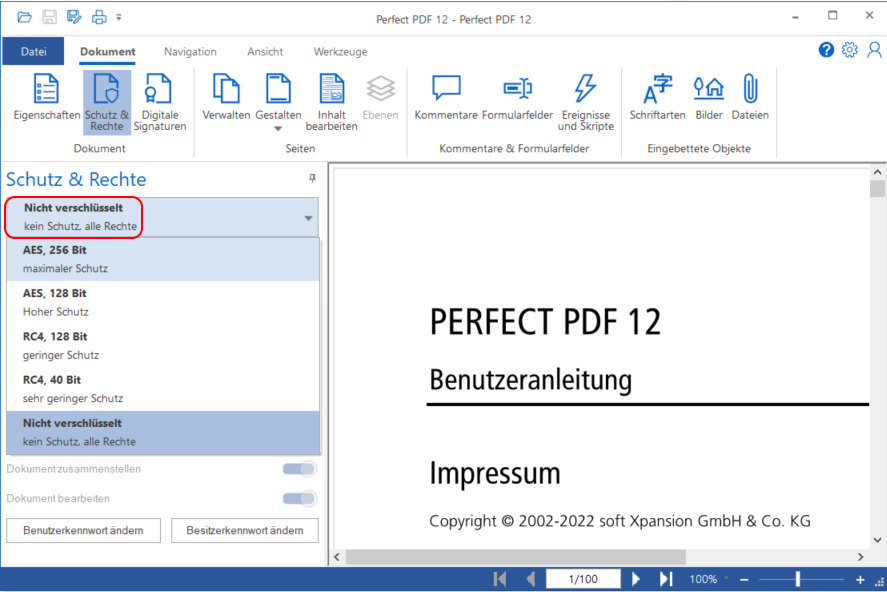 PDF Verschlüsselung